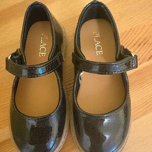 The Children's Place Sparkly Black Dress Shoes